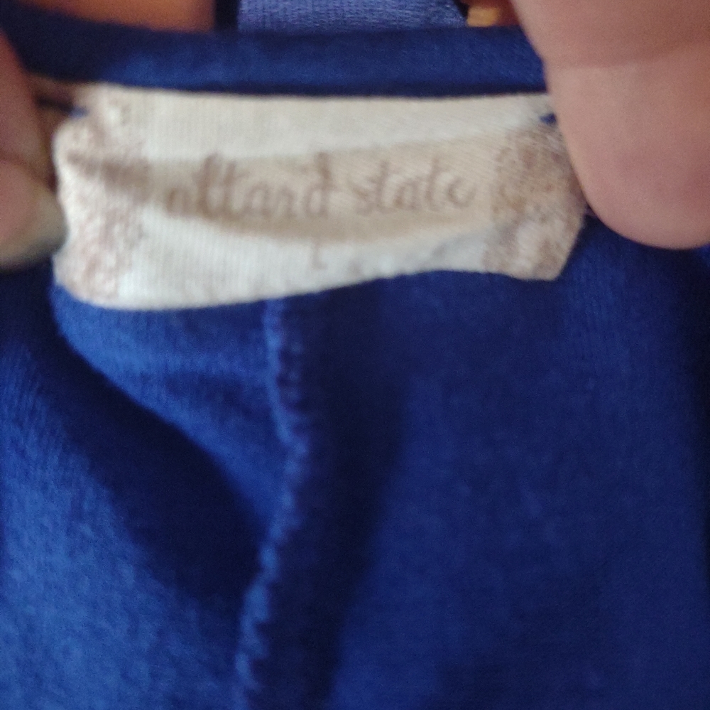 Altar'd State Blue Mini Dress sz Large POCKETS! - Picture 3 of 4